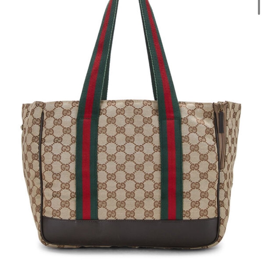 Authentic Gucci BLUE ORIGINAL GG CANVAS DOG CARRIER